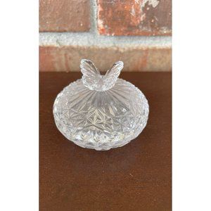 Forever Favors By Crystal Clear Butterfly on Lid Trinket Box